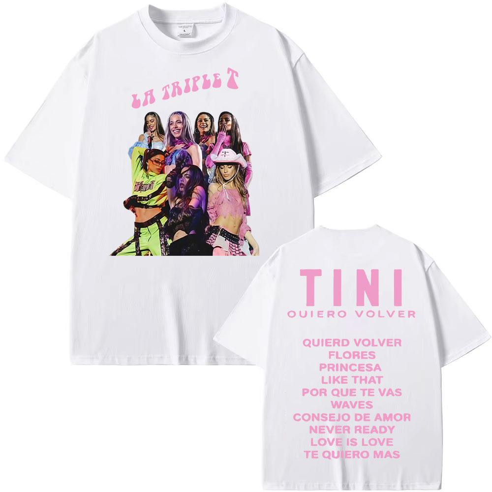 TINI STOESSEL Zukünftiges Album Konzert T-Shirt für Herren- und Damenmode 2025 Sommerdruck 100% Reine Baumwolle Freizeit-T-Shirt