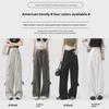 Women's 2025 Military Green Straight-Leg High Waist Cuffed Casual Pants