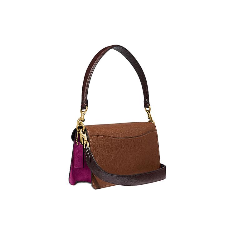 New COACH Tabby Multicolor Leather Wine God Bag Shoulder Bag Crossbody Bag Women's Mixed Furong Multicolor 76105-B4PW7