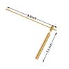 Two-Piece Copper Dowsing Rod Set for Water Detection/Seek Detection, Divining Rod Positioning Tool, Gold, 21cm Long