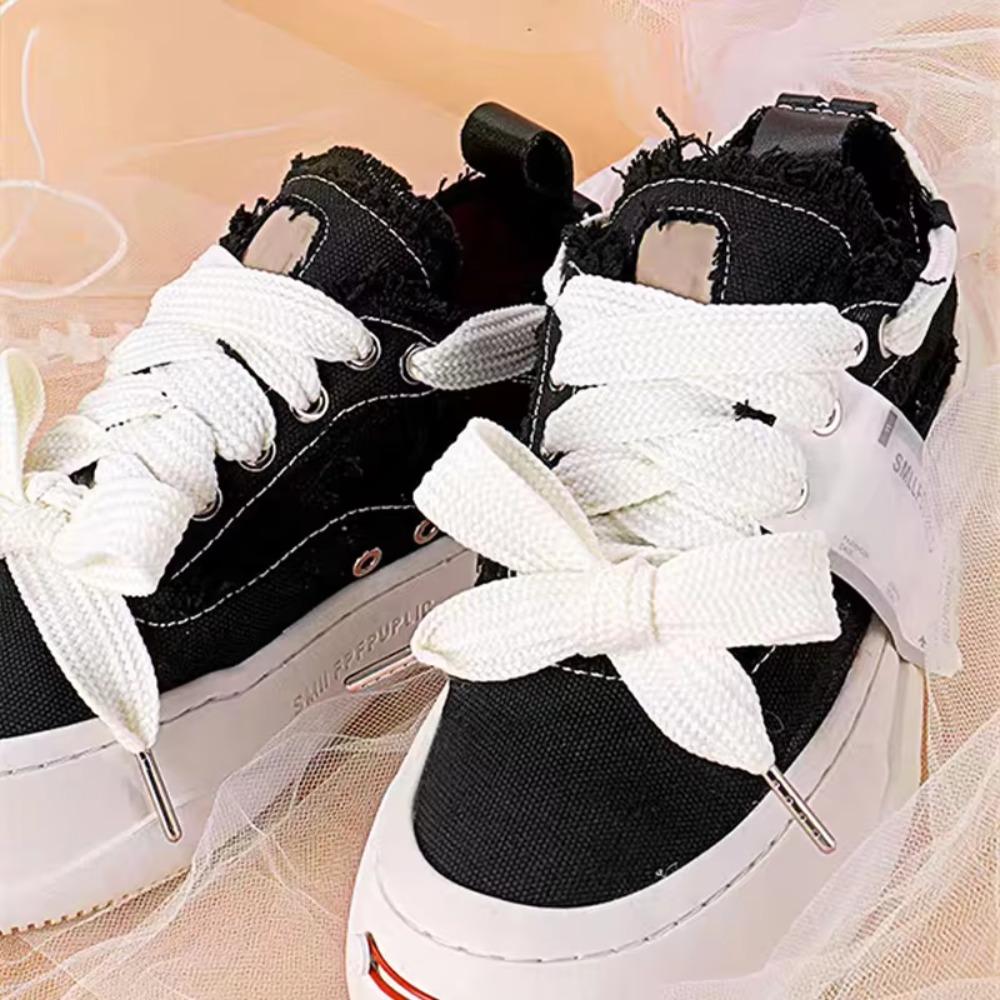 Mode 2 cm Extra Breite Schnürsenkel Flache Schuhe Ersatz-Schnürsenkel 130 cm Große Schnürsenkel Schuhzubehör