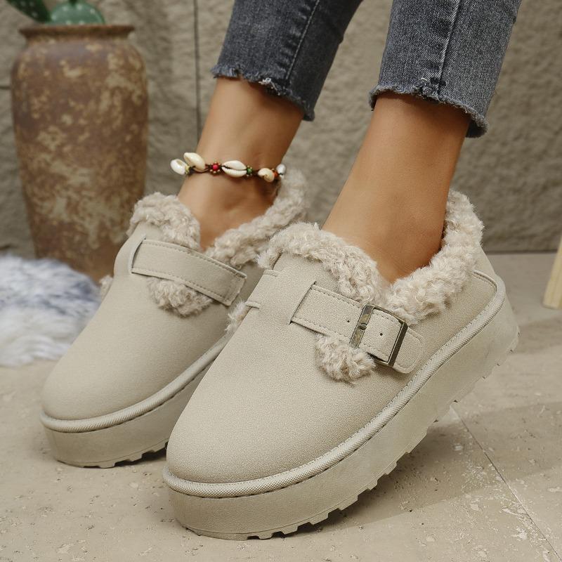 

Зимние женские ботинки большого размера, новые ретро хлопковые ботинки с подкладкой, утолщенная платформа, хлопковая обувь 36