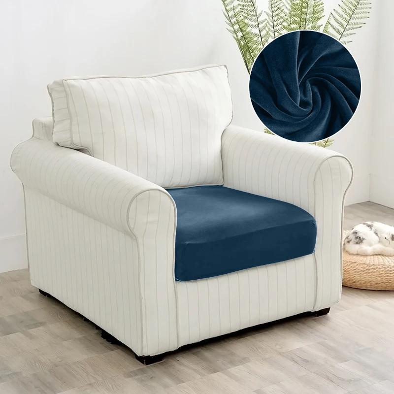 Velvet Sofa Seat Cover Cushion Cover For Living Room Thick Soft Stretch Sofa Covers Washable Sofas Slipcover For Home Hotel