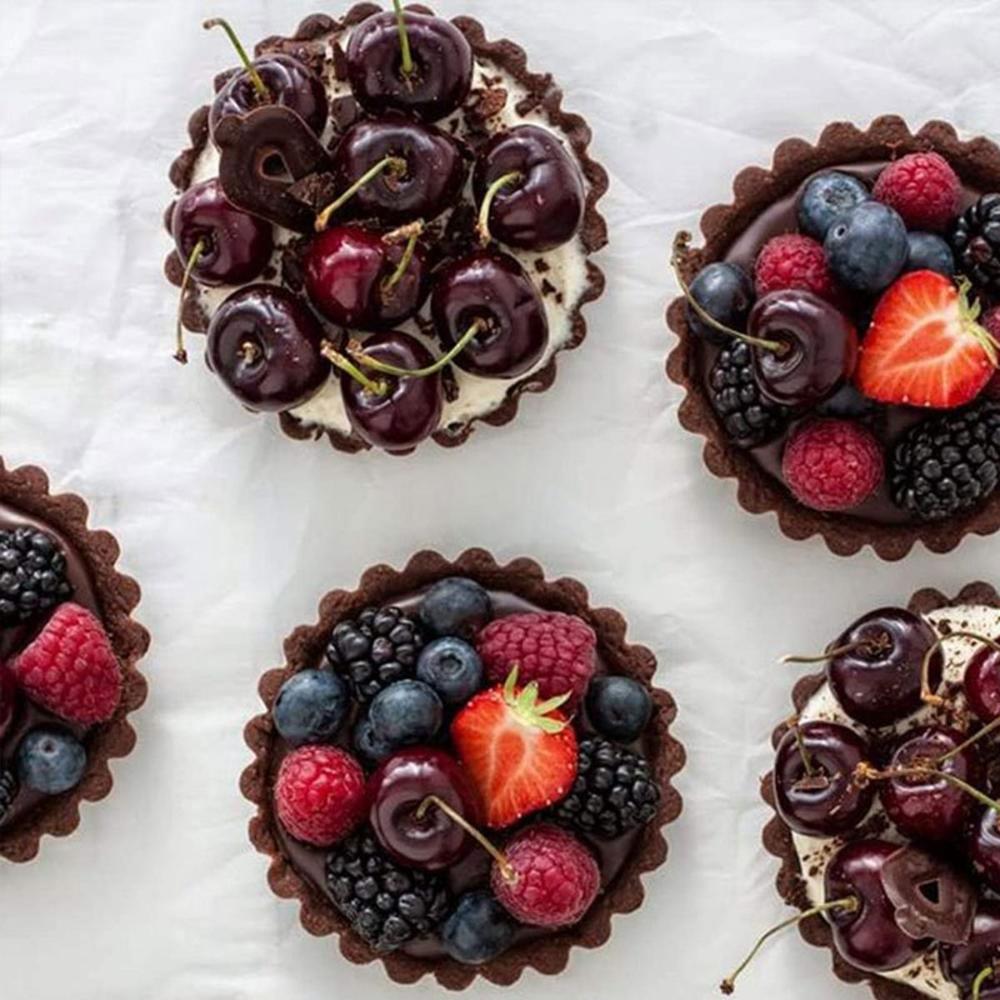 Cake Dessert with Removable Bottom Mini Non-stick Quiche Mould Tart Pan Pie Mold Baking Tool