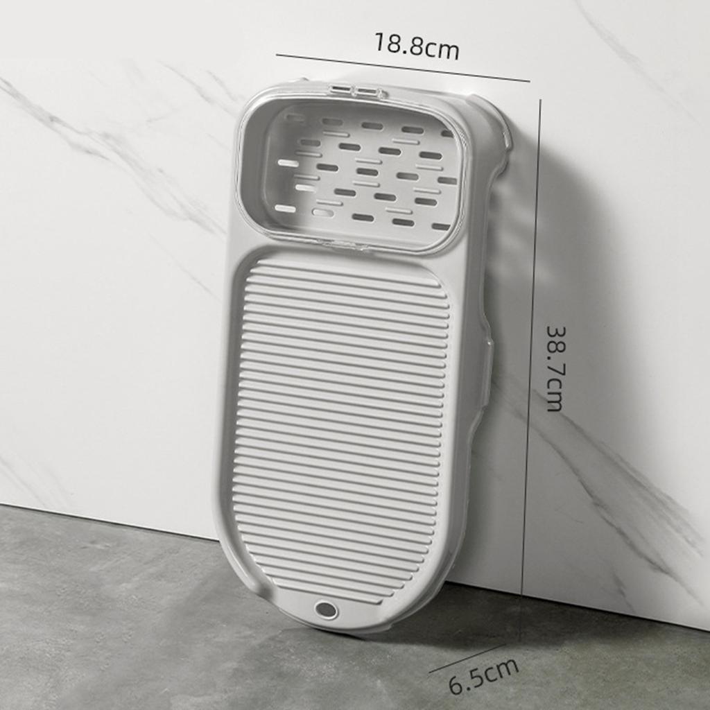 Mini tarka 2 w 1 przenośna antypoślizgowa plastikowa deska do prania z uchwytem na mydło do domu Dormi
