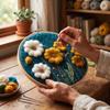 Needle Felting Kit for Beginners with Embroidery, Wool Painting Set for Home Decor