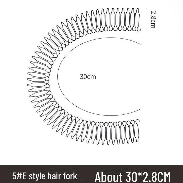 Korean Hairpin: Tidy Broken Hair, No Damage, Invisible Black Bangs Comb