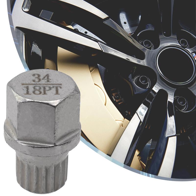 34/18PT Hollow Wheel Lock Nut Removal Key for BMW Vehicles Intended for Professional and DIY Wheel for Service Tasks