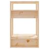 Bookshelf Room Divider 16.1 x 13.8 x 22.4 in Solid Pine Wood