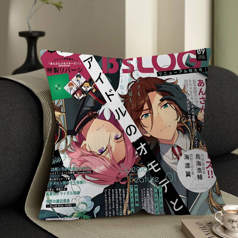 Cool E-Ensemble Stars Pillow Anime Pillow Sofa Bed Head Pillow Cover Cushion Cover 45x45 Cm Fashion