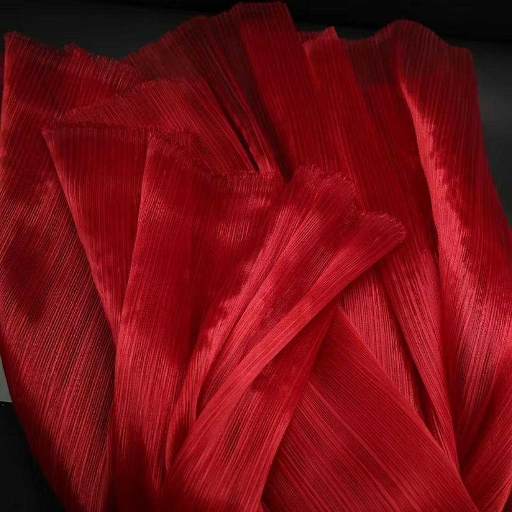 Modischer Helle Organza Stoff DIY Steife Form Designerstoffe Polyester Material Plissierte Netzstoffe Hochzeitsdekoration