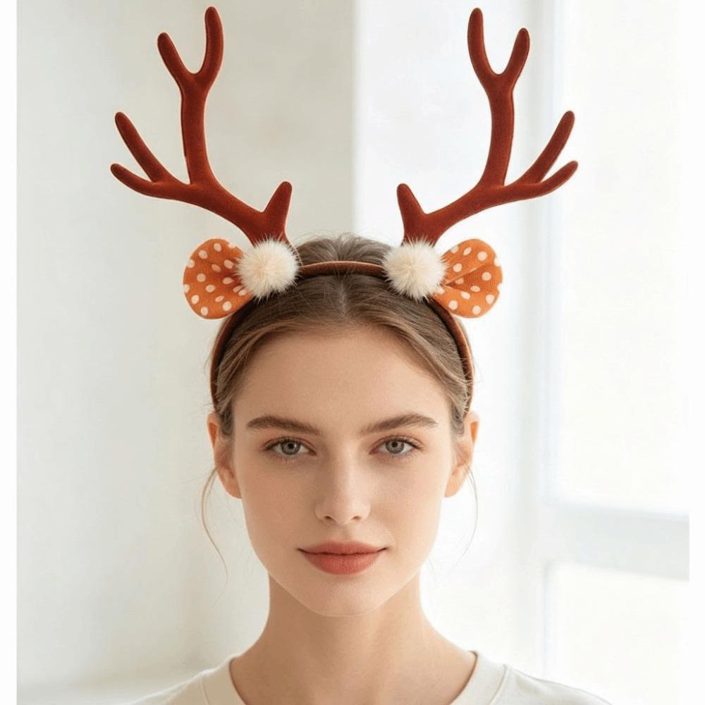 Elk Reindeer Hair Hoop Snowflak Xmas Hairband Cute Christmas Headband New Year