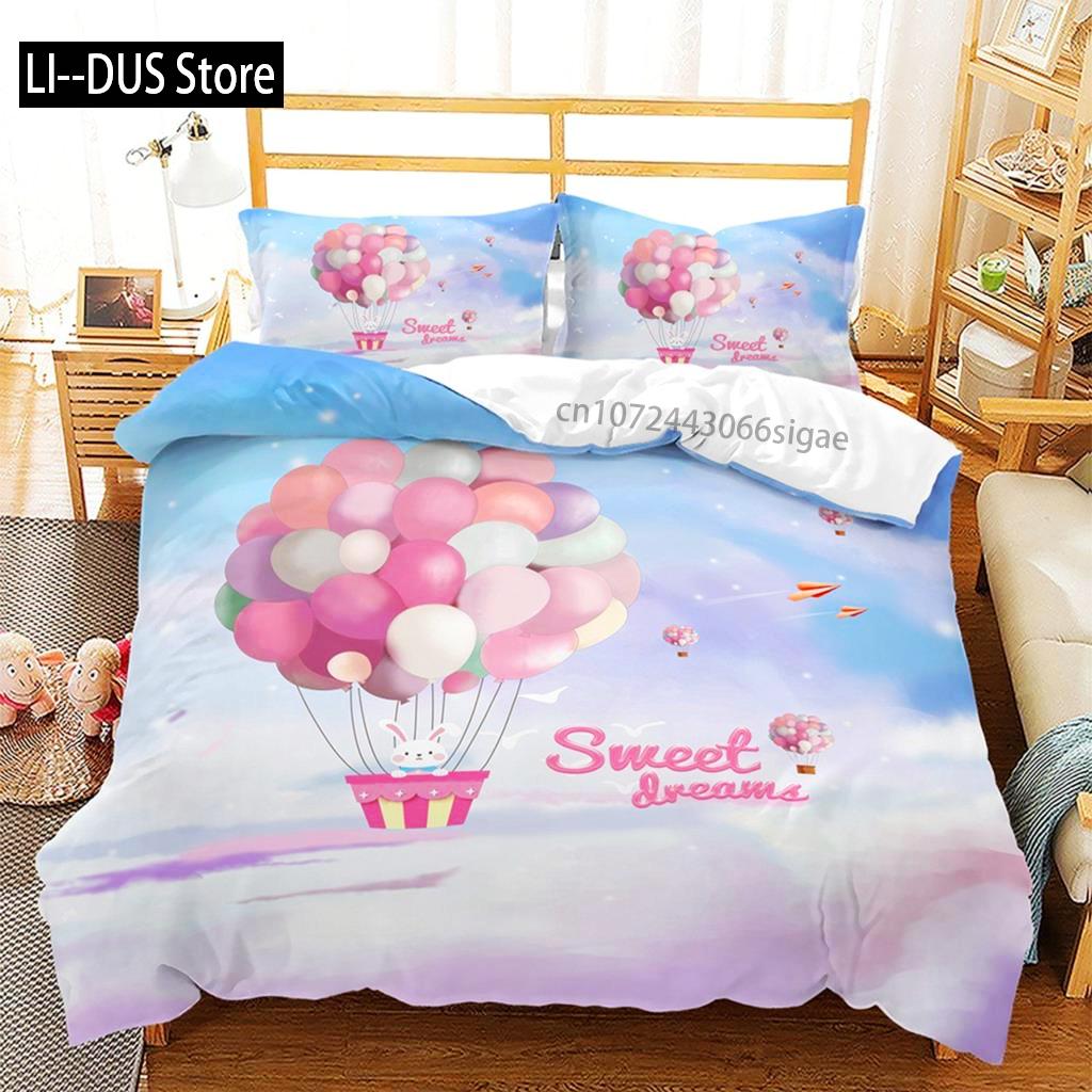 

Comforter Pink Valentine S Day Love Heart Name Bedding Sets Single Double Size Fashion Flower Rose For Bedroom Decorations Comforter (quilt)-EU Single(135*200cm)3pcs