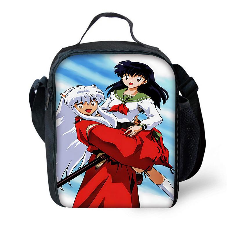 Inuyasha Warm Winter Child School Backpack with Lunch Bags ,Pencil Bags ,School Bags for Boys Girls Best Gift