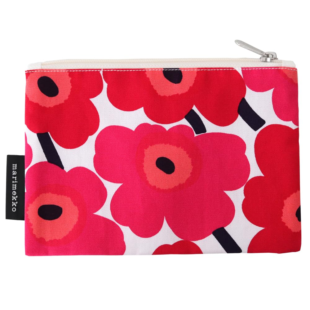 

Marimekko Kaika Mini Unikko Pouch for Women F Red x White 52_1_52249447198