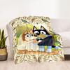 Bluey 50 Blanket Soft & Cozy Suitable for Seaside Bedding Office for All Occasions Stylish Decor Ideal Gift for Friends Family Couples Picnic