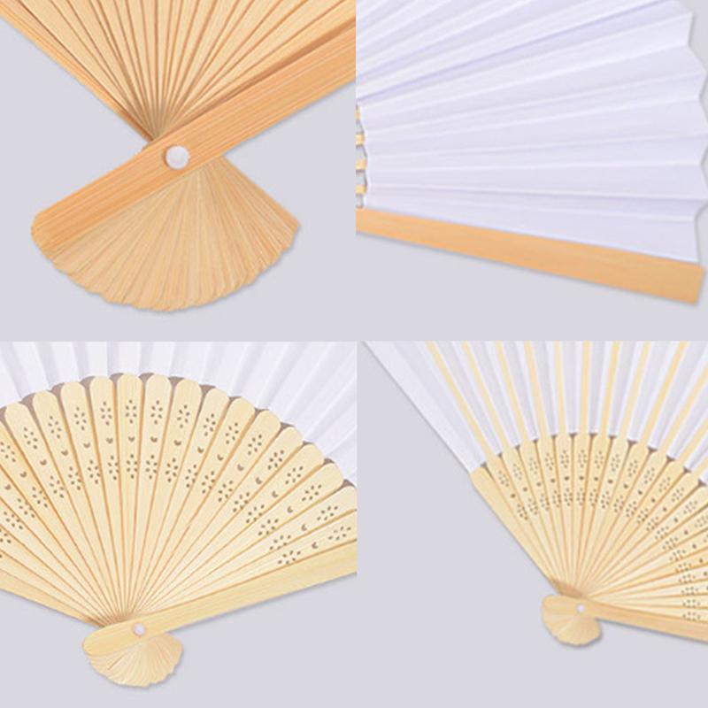 Cute Mini Blank Fan Child Kids Diy Art Fan Wedding Birthday Party Favors Girlfriend Boyfriend Idea Gift Children Diy Drawing Fan