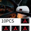 10Pcs Car Logo Self-Adhesive Stickers Personalized Decals For Lancer 10 Xpander Pajero 4 Montero Triton Accessories