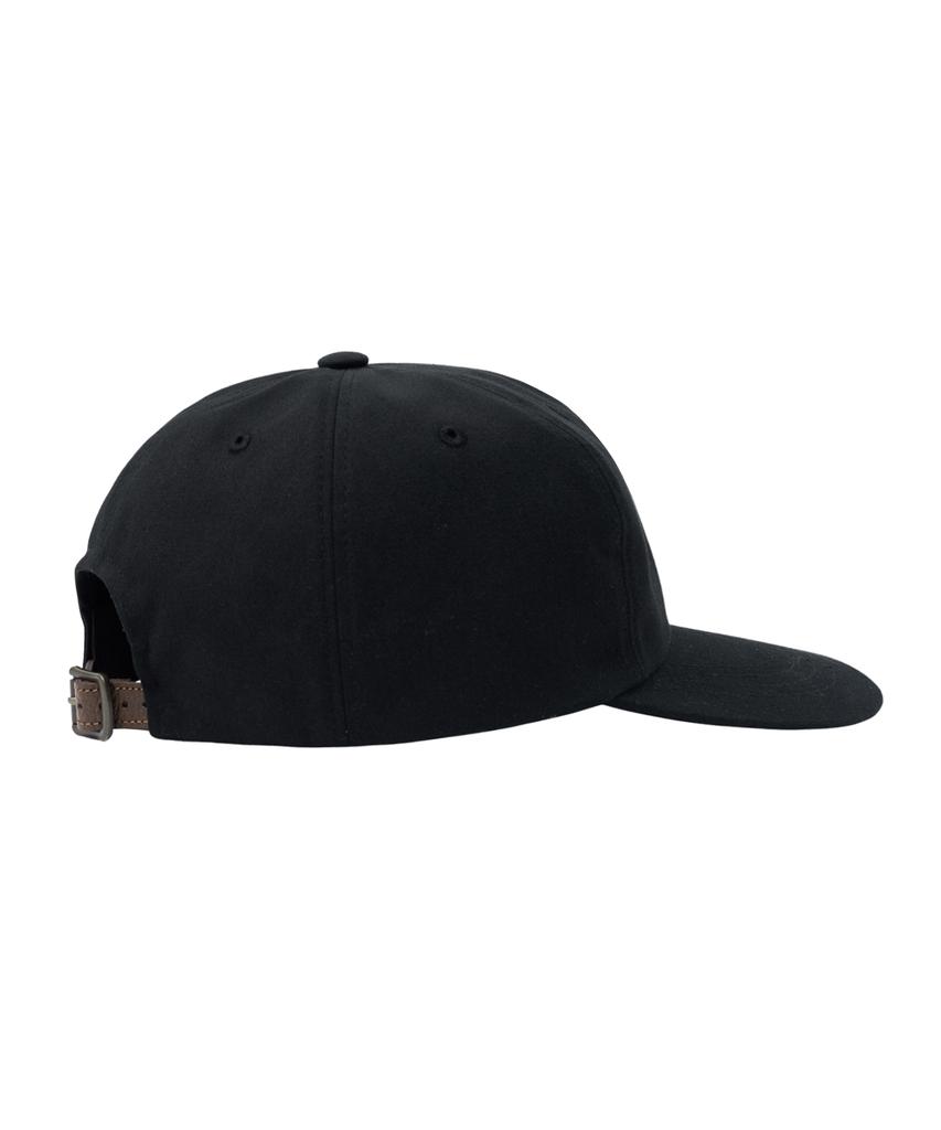 YALE Y Logo Leather Strap Cap_Black