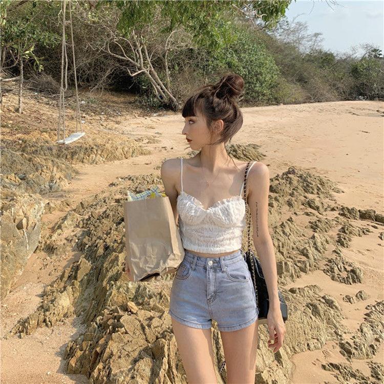 Women's High Waist Denim Shorts 2025 - Summer Stretchy Butt Lifting Hot Pants, Sexy Slimming Short Jeans