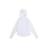 Li Ning Running Series Solid Color Zip-Up Hooded Versatile Lightweight Sports Jacket Women Jackets Standard-White AFDU384-3