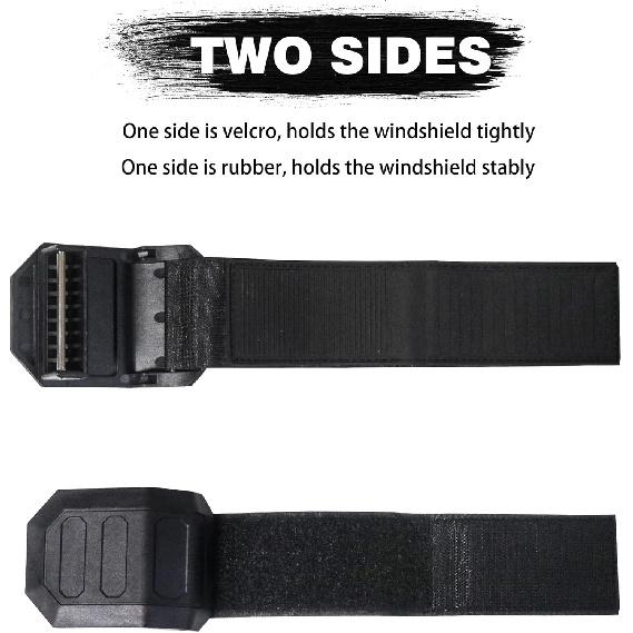 UTV Windshield Mount Clamps Straps Kit Compatible with Polaris Ranger RZR, Can Am Maverick X3, Yamaha Rhino YXZ, Kawasaki Mule Teryx Front Windshield