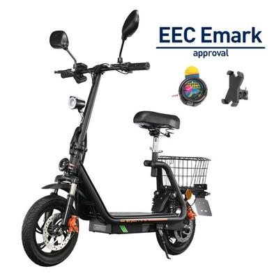 TWOFISH M5 Pro EEC Scooter Eléctrico para Viajes Urbanos Ruedas de 12 Pulgadas Batería 48V13Ah Motor de 500W Plegable Conveniente E-Scooter