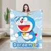 Doraemons Blankets Blue Robot Cat Warm Graphic Plush Throw Blanket For Girls Boys Outdoor Flannel Bedspread Bed Cover