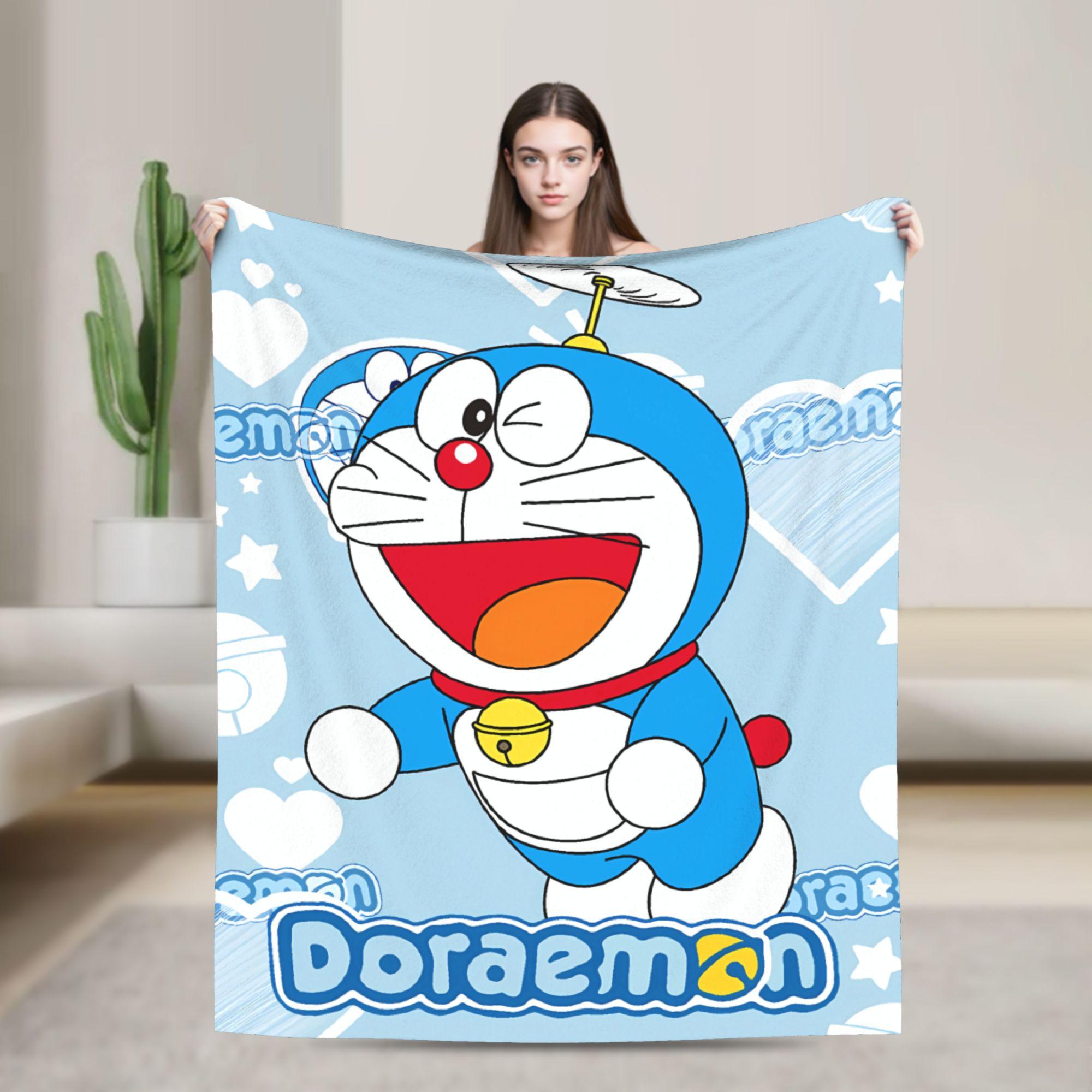 

Doraemons Blankets Blue Robot Cat Warm Graphic Plush Throw Blanket For Girls Boys Outdoor Flannel Bedspread Bed Cover 100x150cm