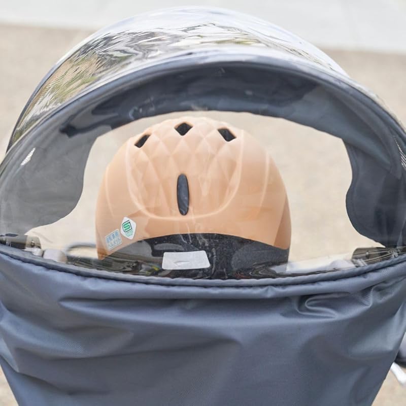 OGK Giken Bicycle Child Seat Rain Cover RCF-010 Roof Mini Ver.B Front Child Seat Rain Cover Roof Mini Charcoal
