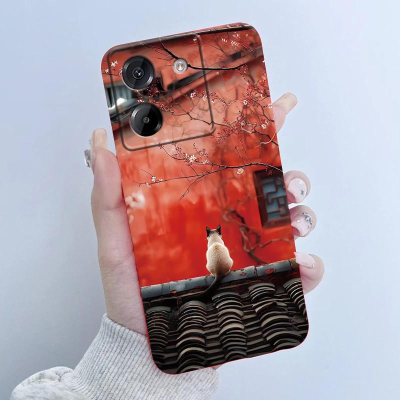 For Xiaomi Poco M7 Pro 5G Phone Case Fashion Flower Girl Design Soft Silicone TPU Back Housing for Poco M 7 Pro M7Pro 5g Covers