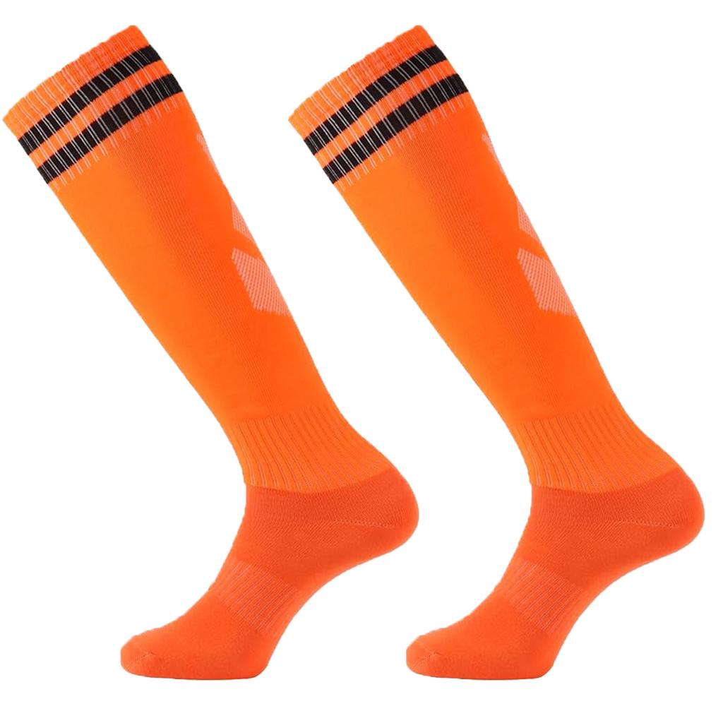 1Pair Soccer Socks Stripe Knee High Softball Baseball Team Sports Socks Breathable Football Socks for Men Women
