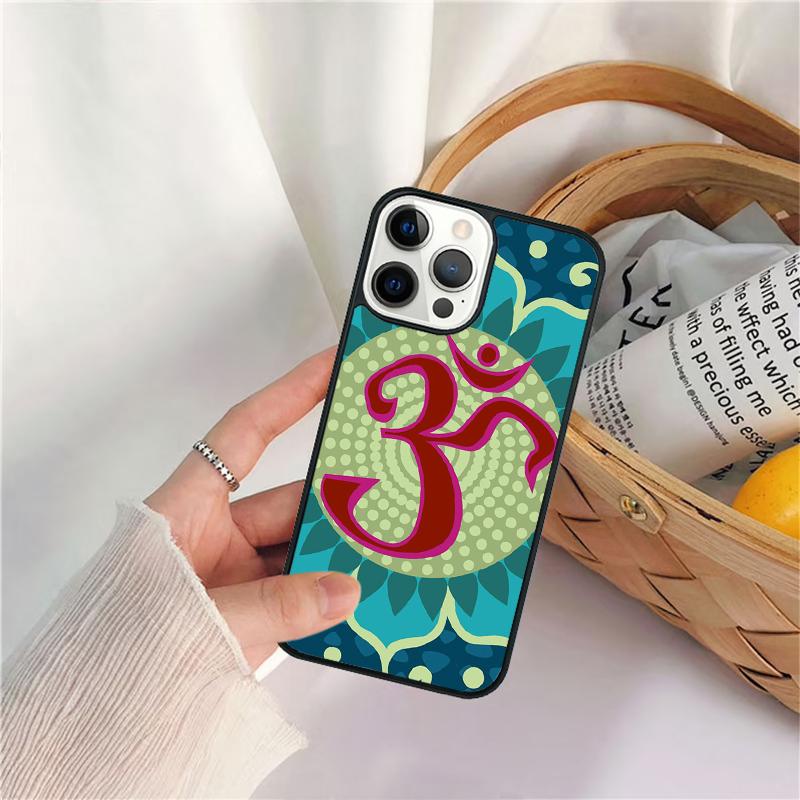 Aum om Namaste Symbol Zen Yoga Phone Case For iPhone 17 Air 16 15 14 11 12 13 Pro  MAX Plus coque Cover Shell