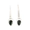 Zielony Turmal Kamień Szlachetny Biżuteria ze Srebra Próby 925 Ręcznie robione Kolczyki 2,3" EE-166-13