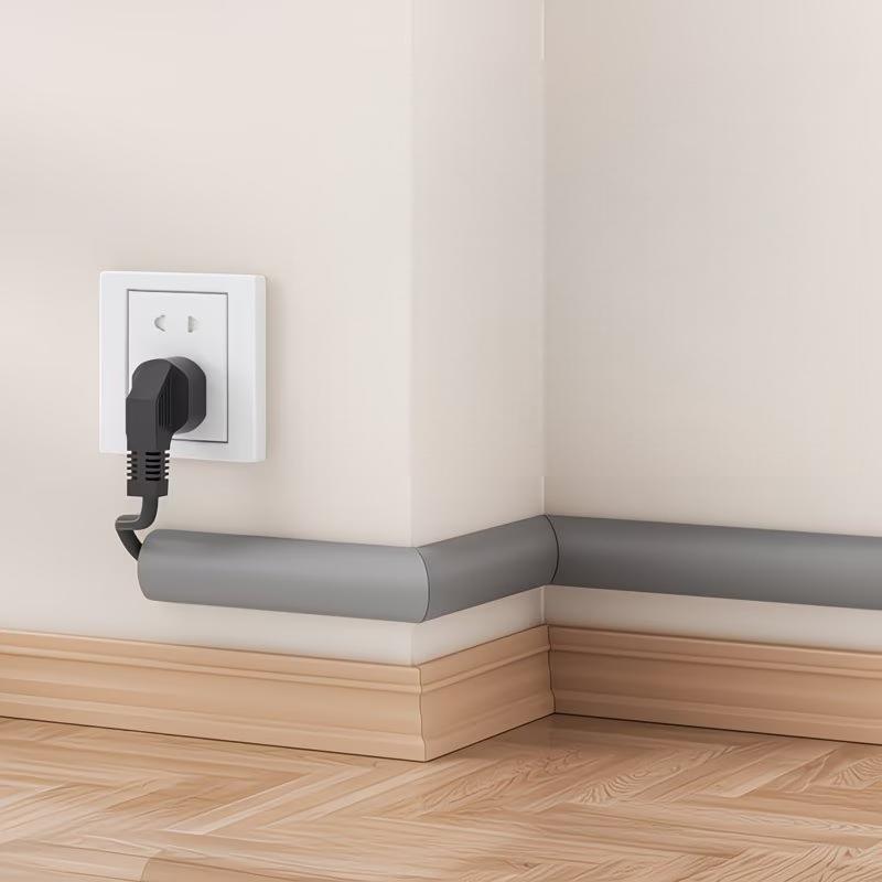 

1PC 1/3meters Floor Cord Cover Extension Wiring Duct Protector Power Cable Protector Covers Practical Wire Organizer Cord Protec 1m