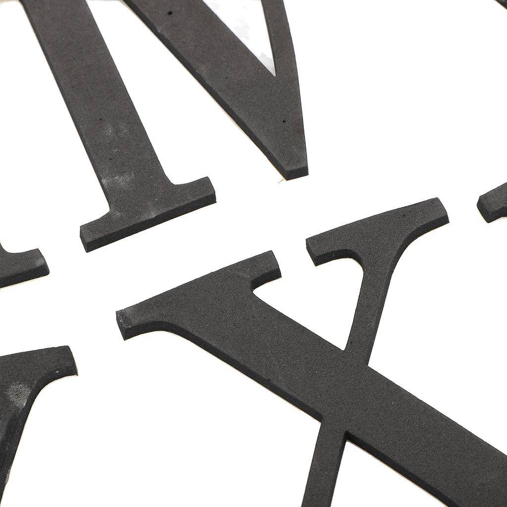 3D Kendin Yap Duvar Saati Kendin Yap Yenilikçi Romen Rakamı Tasarımı Altın Ayna Gümüş Akrep Modern Duvar Saati