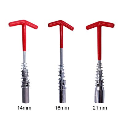 Universalus T formos raktų rinkinys žvakėms 14mm/16mm/21mm Sukimo momento šalinimo ir montavimo jungtis Žvakės lizdo įrankis Automobilio aksesuaras