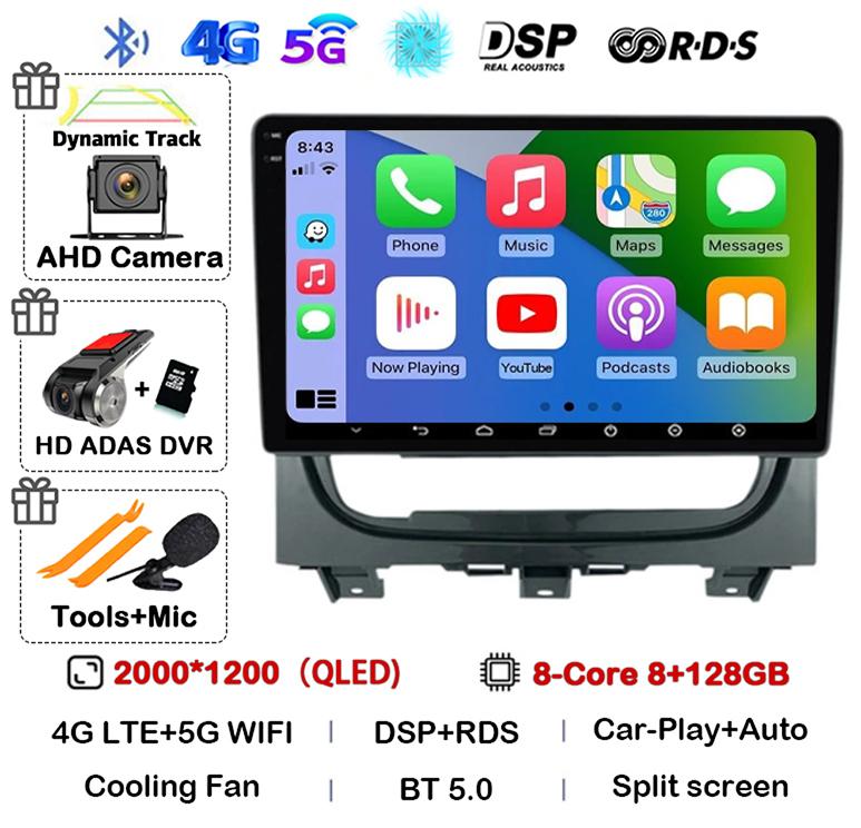 Android 14 Carplay Auto For Fiat Strada Idea 2012 2013 2014 2015 2016 Car Radio Multimedia Player Navigation GPS Stereo 2Din DVD