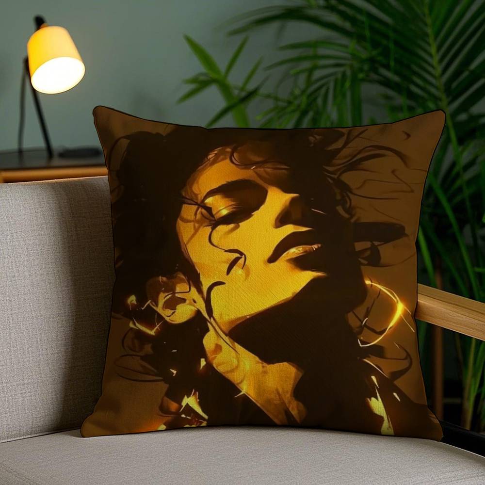 The King of Pop Michael Jackson-A Pillow Case Anti-dustmite Pillowcase Invisible Zipper Silky Short Plush Sofa Cushion Cover