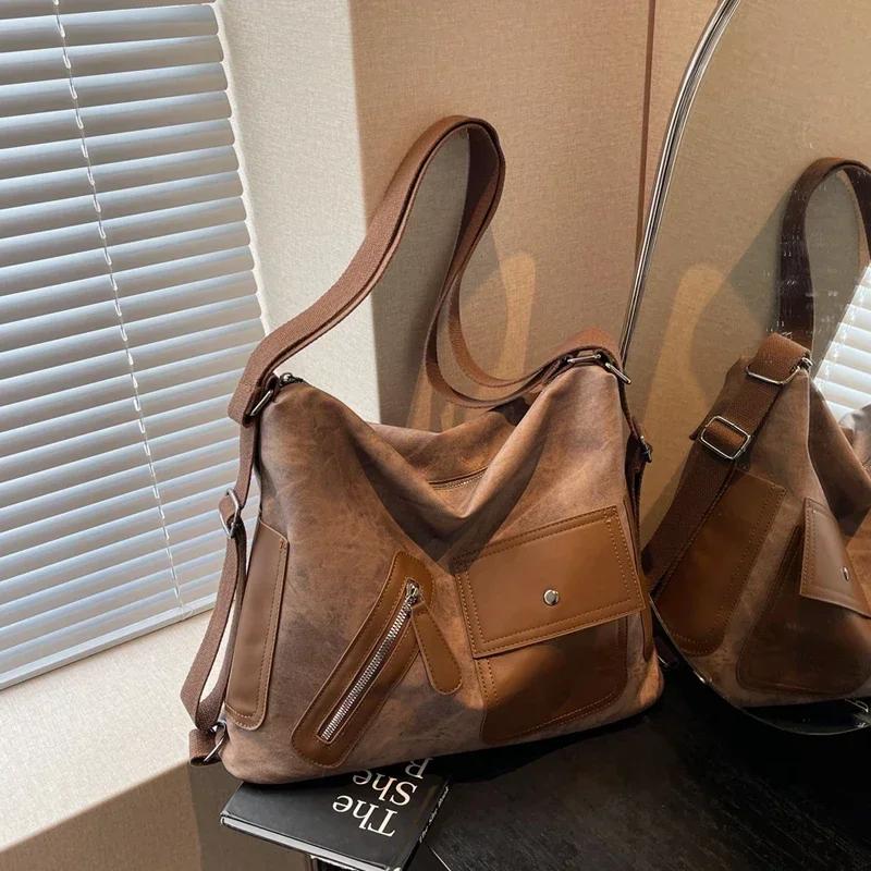 

Большая вместимость однотонных PU молний модные сумки через плечо высокого качества простые строчки мягкие универсальные популярные рюкзаки