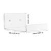 3Pcs Acrylic Wall Shelves Small Floating Shelf for Wall Storage Shelves Bathroom Storage Racks with 2 Types of Installation