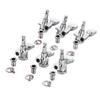 6PCS Guitar Locking Tuners Triangular Hd String Tuning Key Pegs NaMachine Hds Replacement 3 Right 3 Left