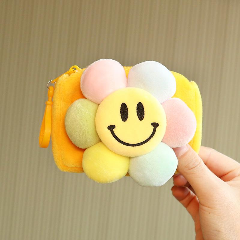Colorful Daisy Coin and Earphone Pouch Keyholder Gift