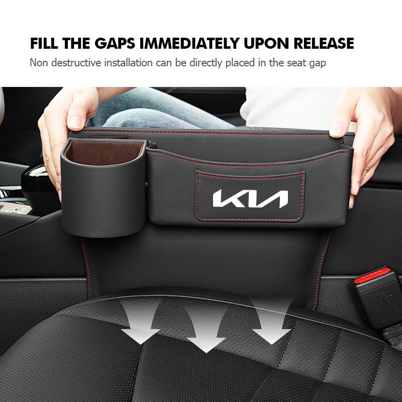 For KIA Car Door Side Seat Gap Storage Box Cup Holder Interior Accessories Rio K5 K2 Sportage Ceed Sorento Picanto Stinger Soul