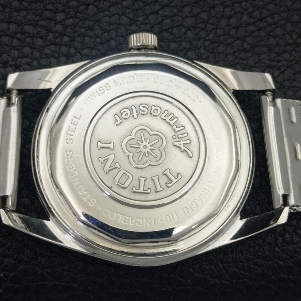 VINTAGE TITONI AIRMASTER TITOFLEX HAND-WINDING SWISS MENS WHITE WATCH a703247-1 R213a-a703247