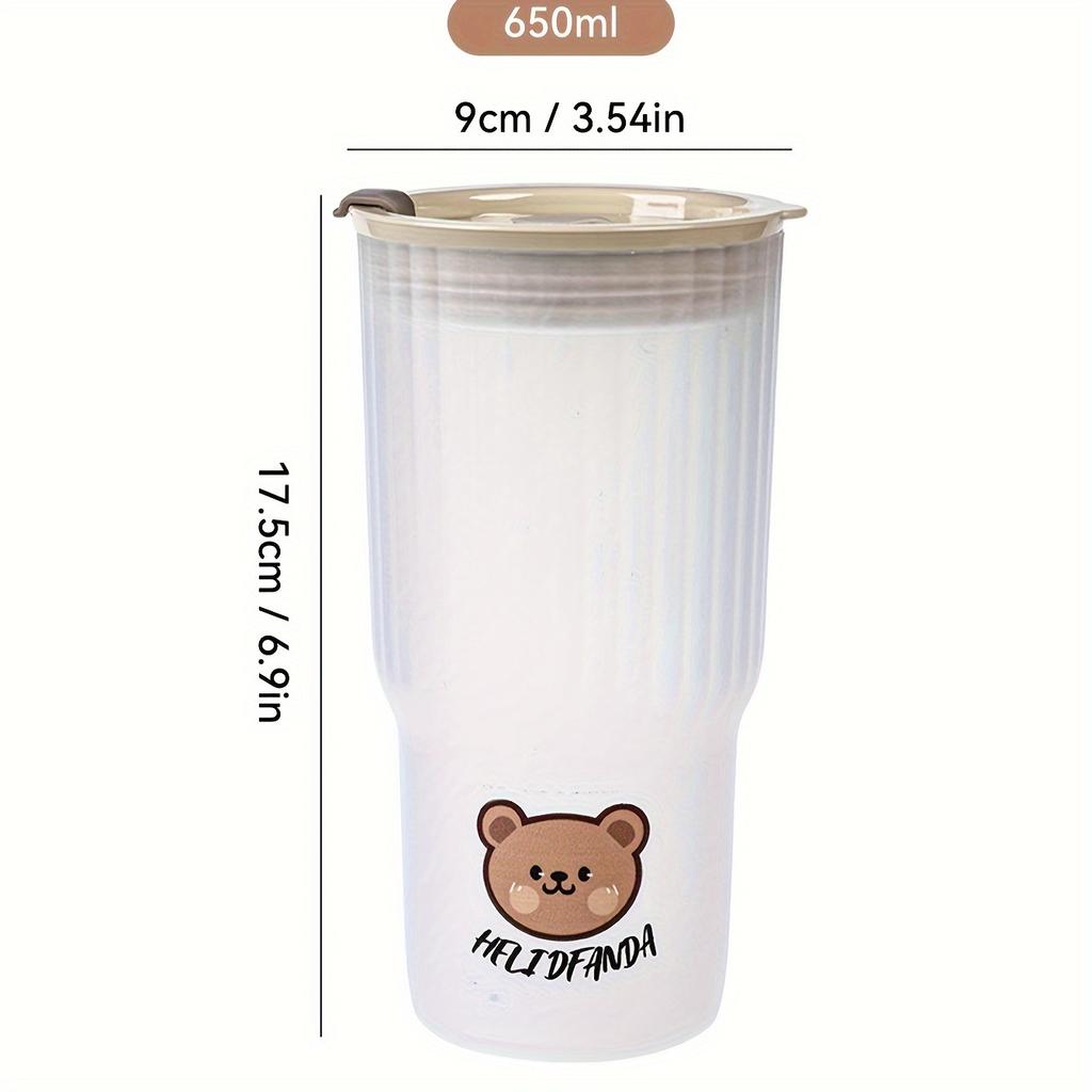 Leak-proof Coffee Cup Plastic Large Capacity Water Bottle For Student Office Workers Portable Milk Juice Drinking Cup