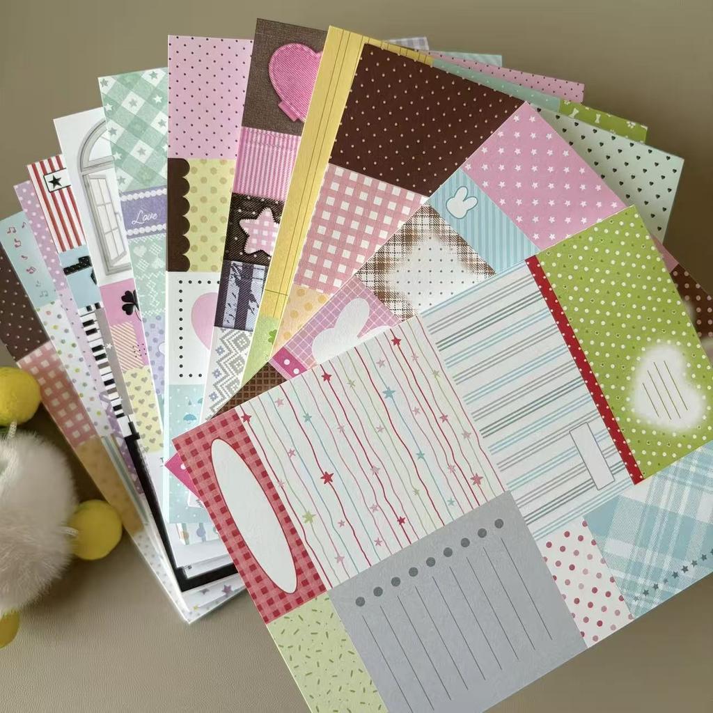 48Pc Mix Note New Cute Retro Korean Simple Note Pad Tearable Note Handbook Material Paper Ins Style Material Student Gift