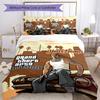 Gta Customize Text Bed Sheet Set Perfect for Decorate room Wrinkle Resistant Bedroom Decor Gift for Festivals