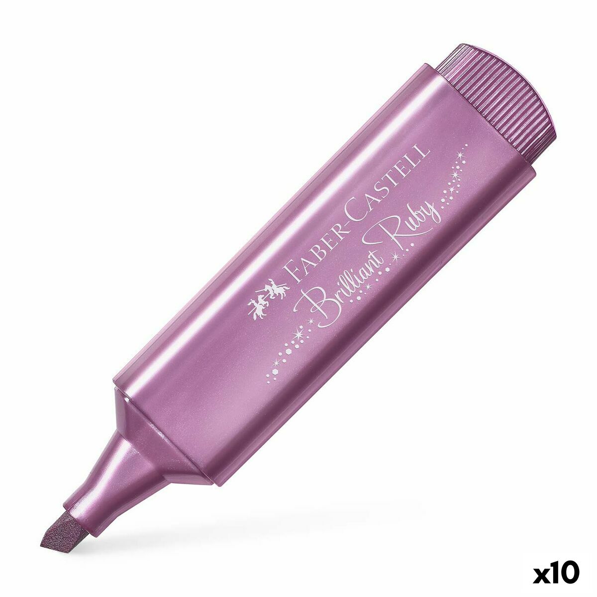 

Флуоресцентный маркер Faber-Castell Textliner 46 металлик рубиновый (10 единиц)