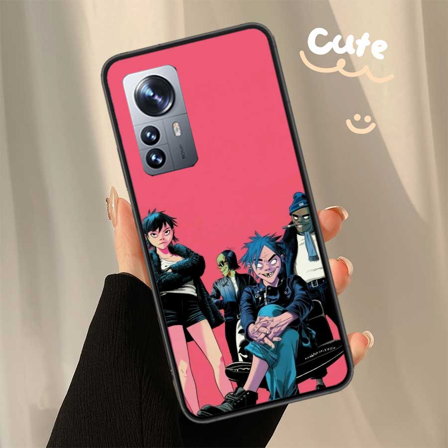 Gorillaz Anime Phone Case For Xiaomi Poco F7 Mi 14 Ultra 15 13 12 Pro 11T 10T 12T Pro 12X 11i 11 10 Lite 5G 9 8 Cover Capa Coque